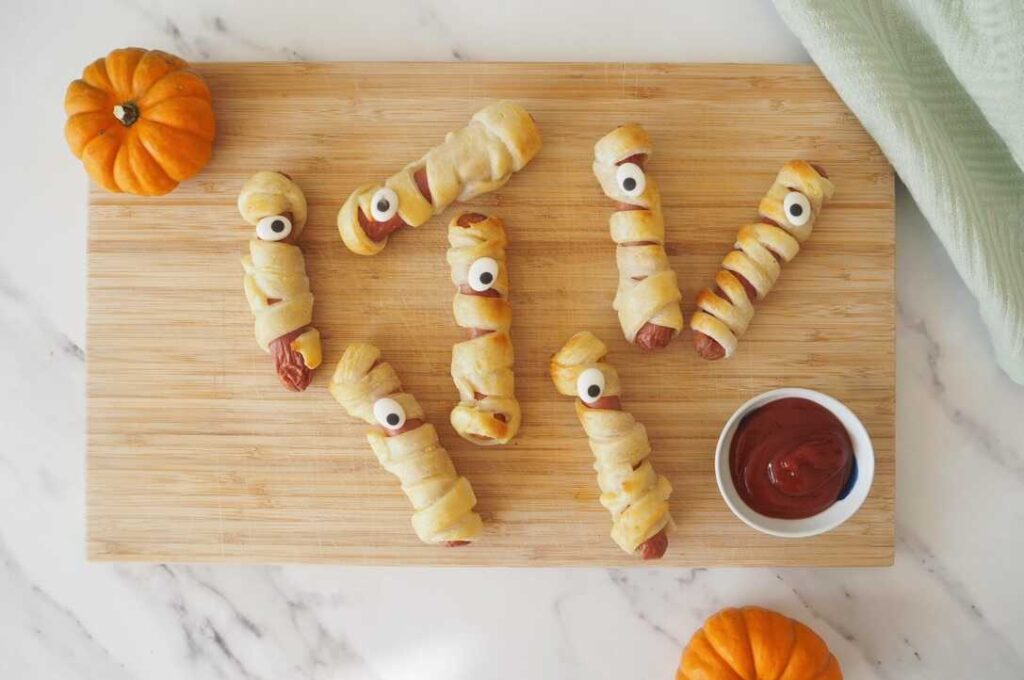 Glutenfri halloween pølsehorn