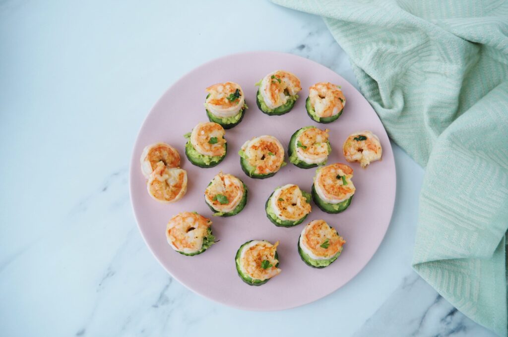 Glutenfri appetizer med avokado og reje