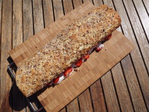 glutenfri Jordbærroulade