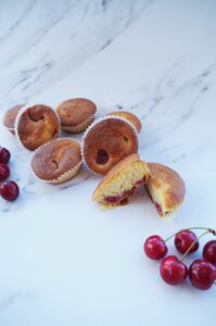 Glutenfri kirsebærmuffins