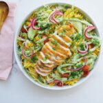 Glutenfri pasta med crispy kylling og avokadocreme