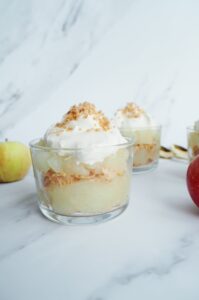 Glutenfri gammeldags æblekage med makroner