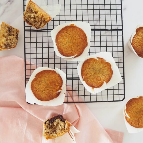 Glutenfri vaniljemuffins med chokolade