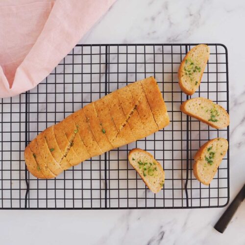 Glutenfri hvidløgsflute