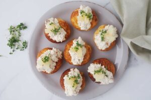 Glutenfri salte æbleskiver med fyld2