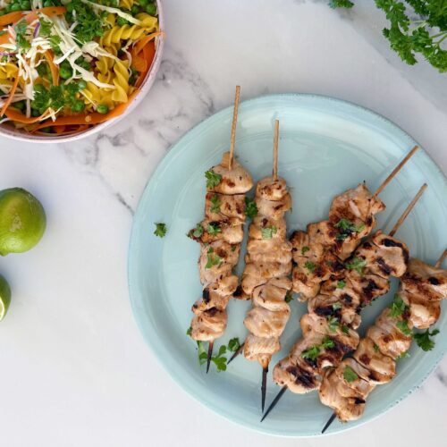 Glutenfri kyllingespyd med honningmarinade