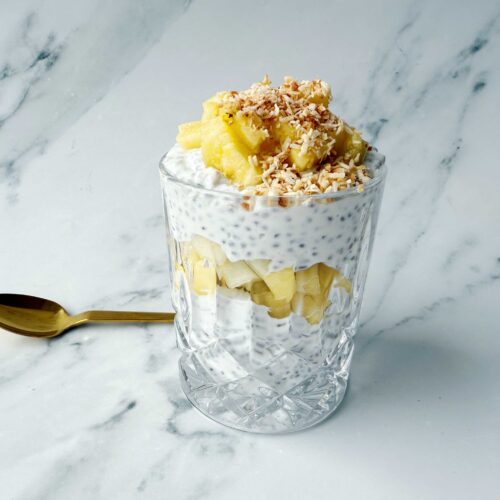 Glutenfri chiagrød med ananas2